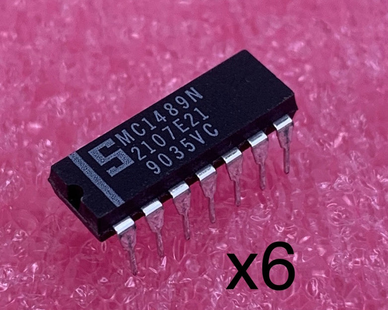Signature MC1489N Quad Line Receiver IC (Lot of 6)