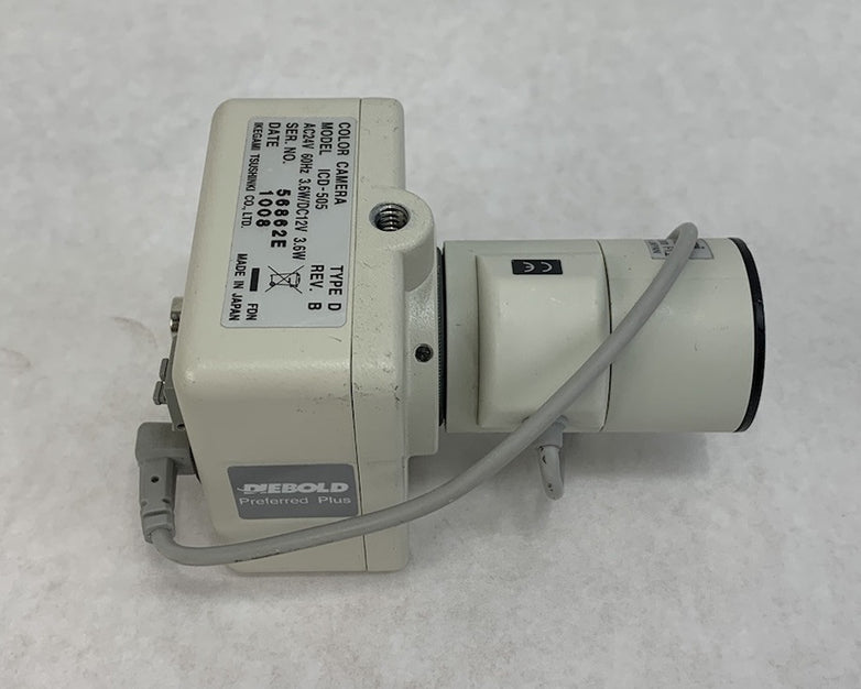 Diebold ICD-505 Color Camera Ikegami 1/3" 2.8-12mm w/Stand