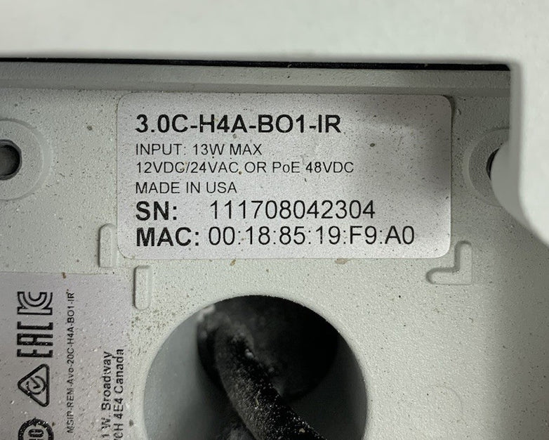 Avigilon 5 Megapixel 5.0L-H4A-BO1-IR Bullet Video Zoom Camera - Parts and Repair