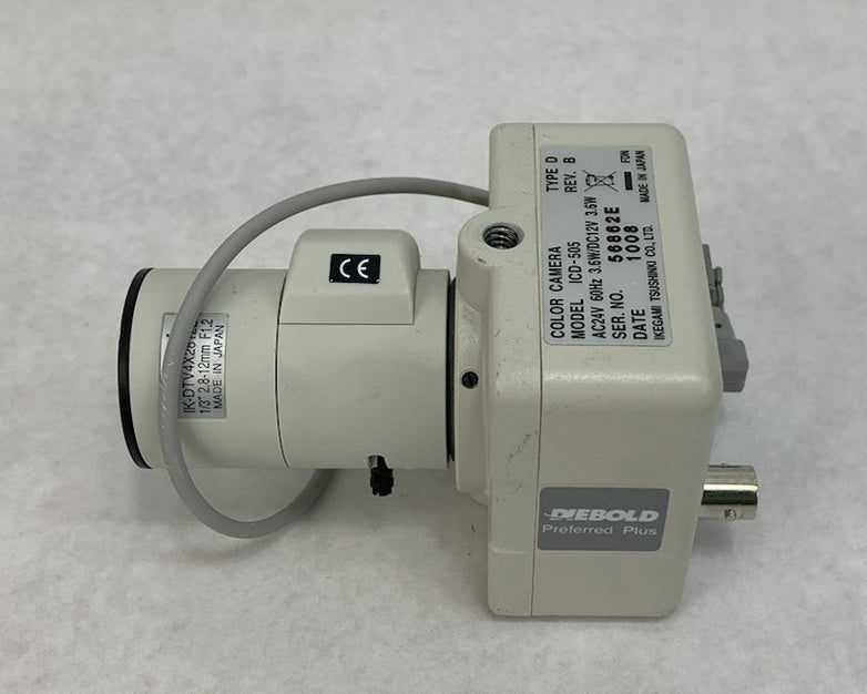 Diebold ICD-505 Color Camera Ikegami 1/3" 2.8-12mm w/Stand