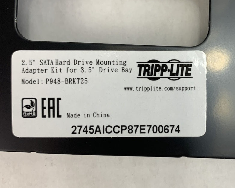 Tripp Lite 2.5" SATA Hard Drive Mounting Kit for 3.5" Drive Bay (Lot of 4)