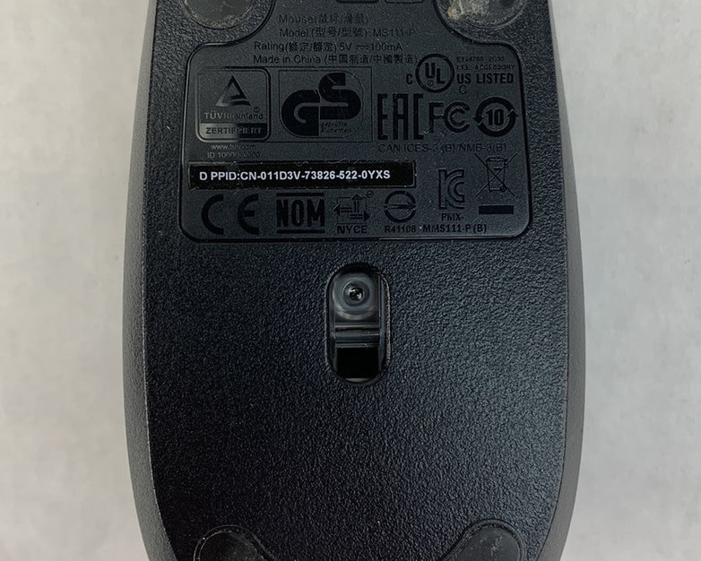 Dell MS111-P USB Wired Mouse (Lot of 5)