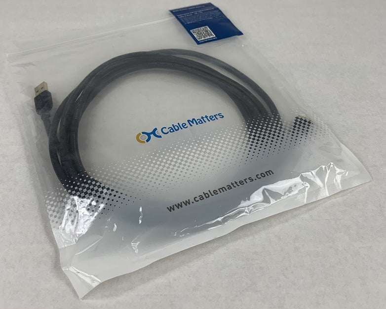 CableMatters 900009-Black-10 Superspeed USB 3.0 Type A to Micro B 10ft Cable