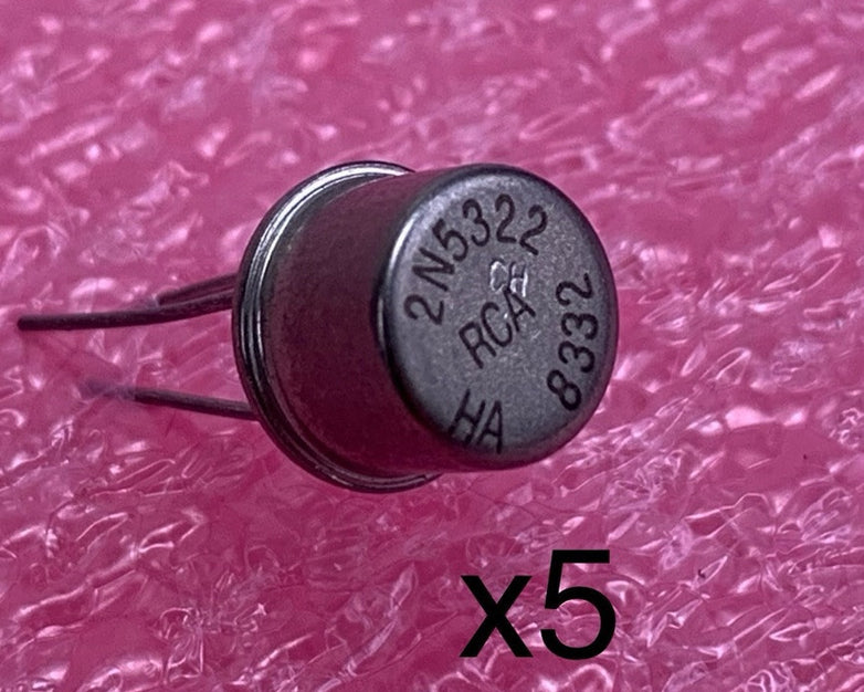 RCA 2N5322 HA 8332 Transistor (Lot of 5)
