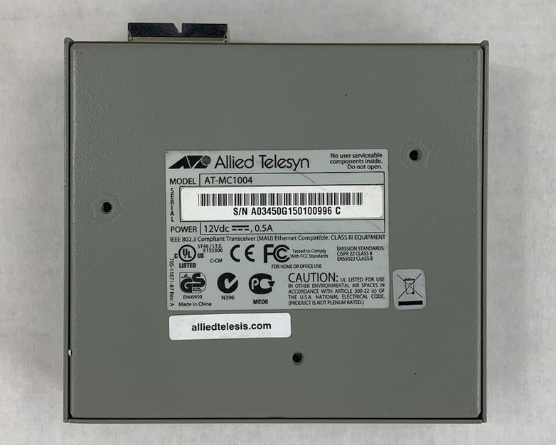 Allied Telesis AT-MC1004 Gigabit Ethernet Media Converter