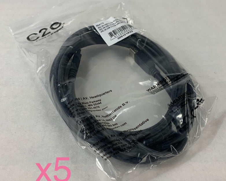 C2G 54174 3M USB3.0 Cable (Lot of 5)