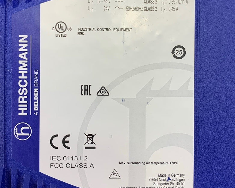 Hirschmann Spider PL-20-16T1999999TY9HHHV Unmanaged Ethernet Mount Switch