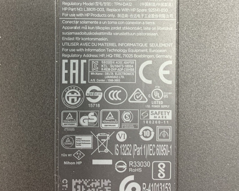 HP TPN-DA12 230W Power Supply