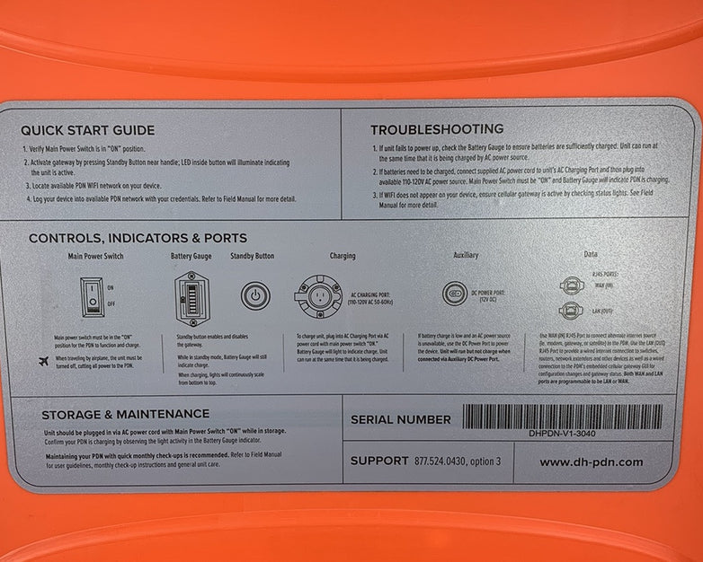 DH Wireless Solutions PDN DHPDN-V1-3040 Orange - No Router or Batteries