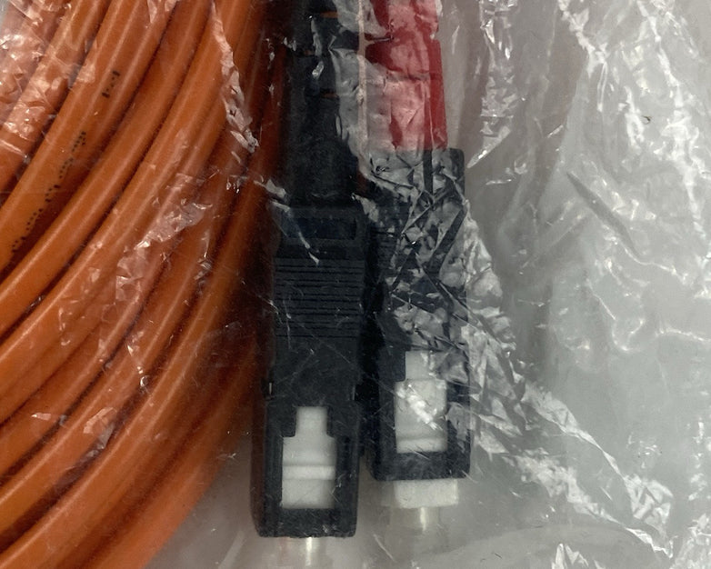 Belkin A2F20207-30 Fiber Optic Jumper Cable 30ft ST to SC Duplex Zipcord Orange