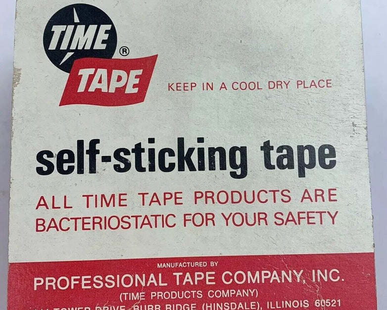 Time Tape 3/4" x 500" Self-Sticking Red Bacteriostatic Color-Code Tape - 8 Rolls