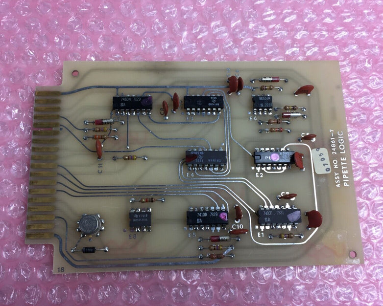 MSI Pipette Logic 07059 Assy No 24861-7 Micromedic Card