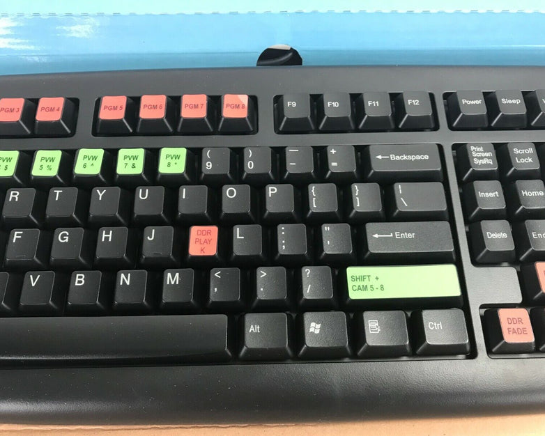 AOpen KB-858B Wired PS/2 Keyboard Colored Editing Macros