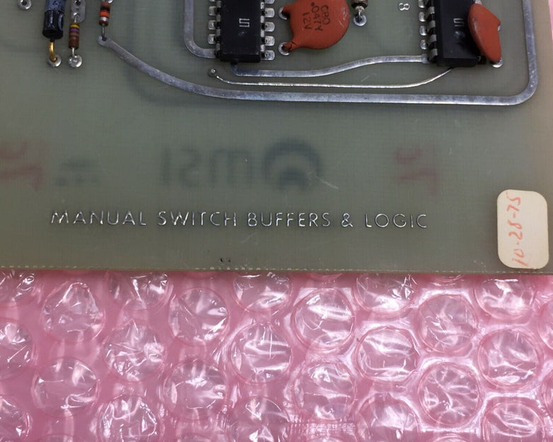 Vintage 1975 MSI Manual Switch Buffers & Logic 24866 Micromedic Card