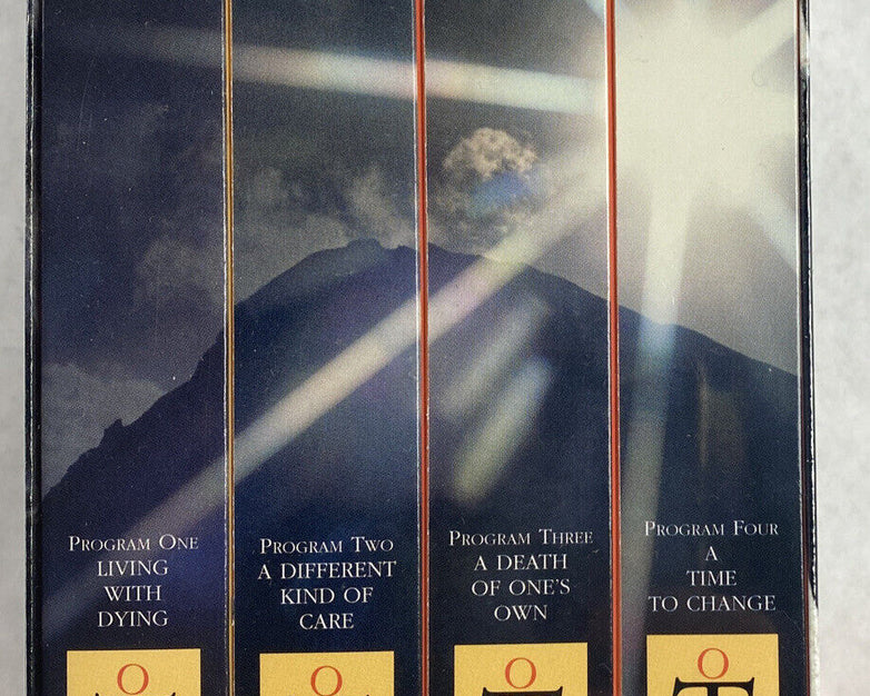 VHS On Our Own Terms Bill Moyers On Dying 2000 PBS 4 Tape 6hrs Sealed Box Set