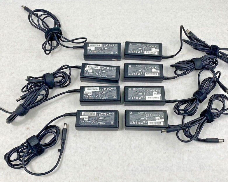 Lot of 8 Genuine HP 693711-001 65W AC Adapters 677774-001 Large Tip