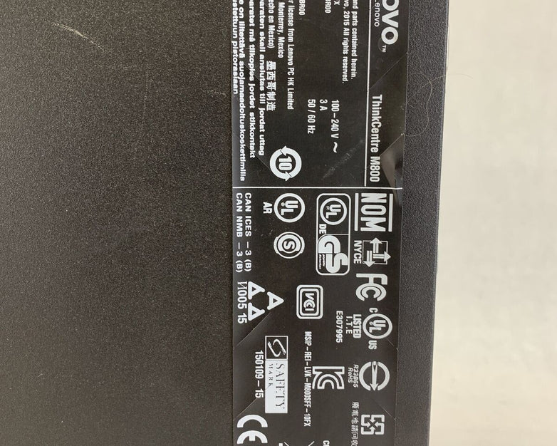 Lenovo ThinkCentre M800 SFF Intel Core i3-6100 3.7GHz 8GB RAM No HDD No OS