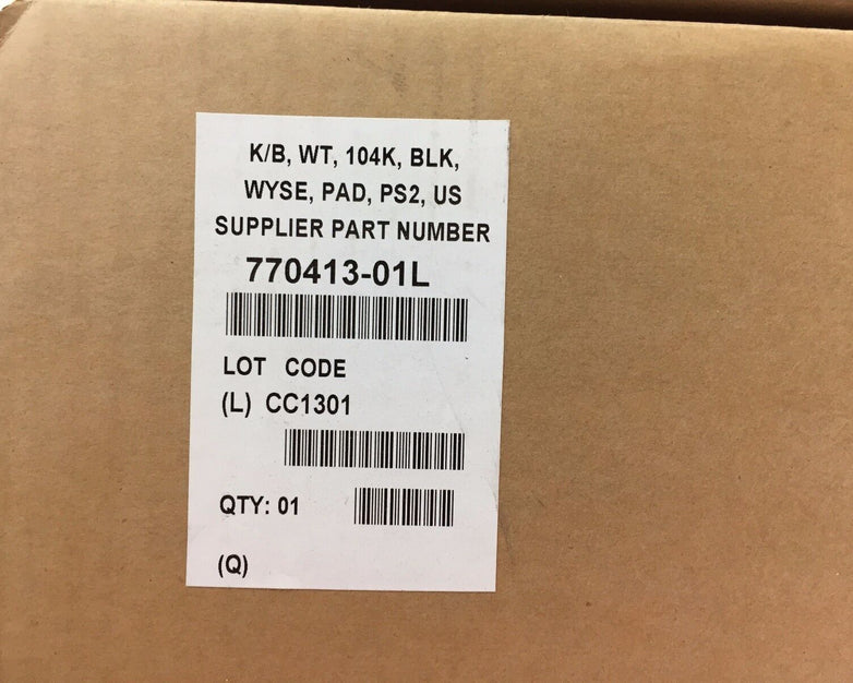 Wyse 7701413-01L PS2 Keyboards Black US Lot of (2)