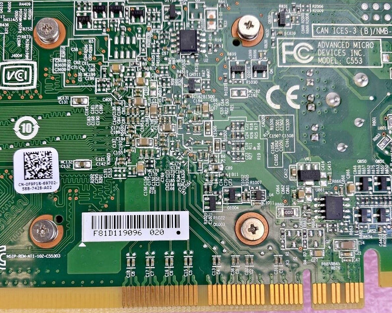 AMD 0F9P1R Radeon HD8490 1GB DDR3 DVI DisplayPort PCIe Low Profile Graphics GPU
