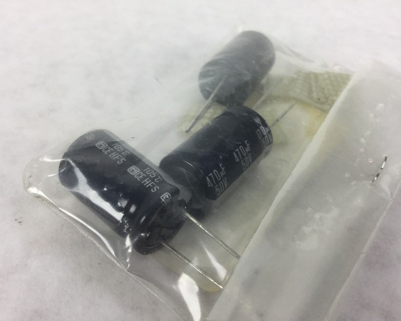 VINTAGE NEW Capacitors P1248-ND, 470UF 50V HFS CAP, Lot of 3, NEW
