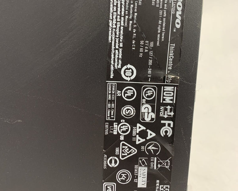 Lenovo Thinkcentre M91 SFF Intel Core i5-2400 3.1GHz 3GB RAM No HDD No OS