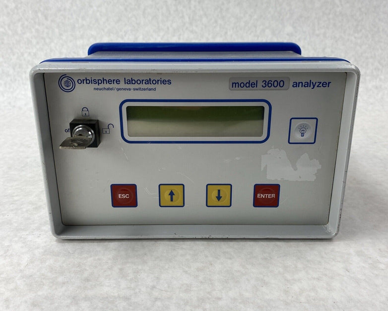 Orbisphere Laboratories Model 3600 Analyzer w/ Key and Power Adapter