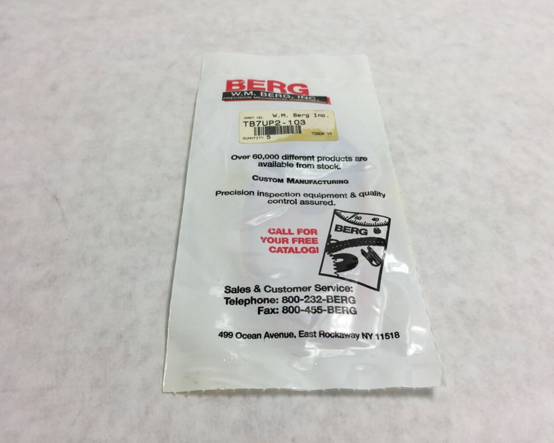 W.M. Berg O-Ring TB7UP2-103 Factory Sealed Package of 5 NOS