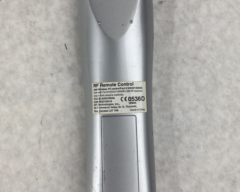 ATI 5000015900A Grey RF Wonder Remote Control TV Video Audio Access TESTED