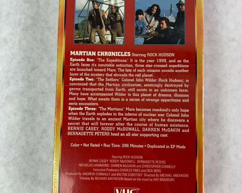 Vintage Classic Ray Brandbury's The Martian Chronicles VHS Video Tape