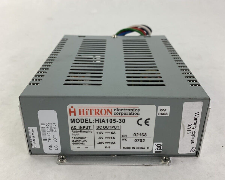 HiTRON HIA105-30 Power Supply 115/230V 2.2A/1.0A 60/50Hz
