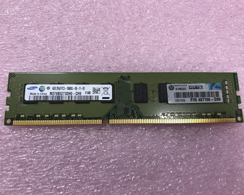 Samsung 8GB Kit 2x4Gb 2Rx8 PD3-10600U-09-11-B1 Desktop Memory M378B5273DH0
