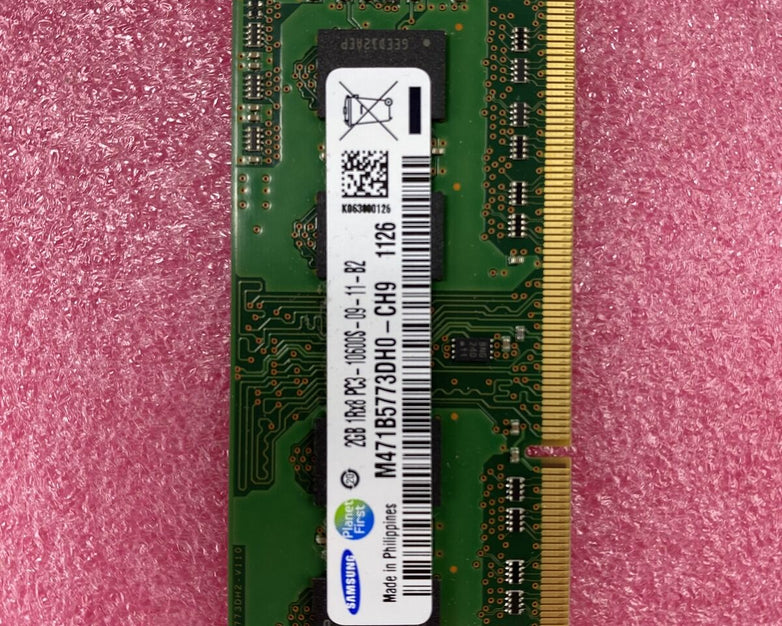 2x 2GB Samsung M471B5773DH0-CH9 PC3-10600S DDR3-1333MHz 204pin So-DIMM Memory