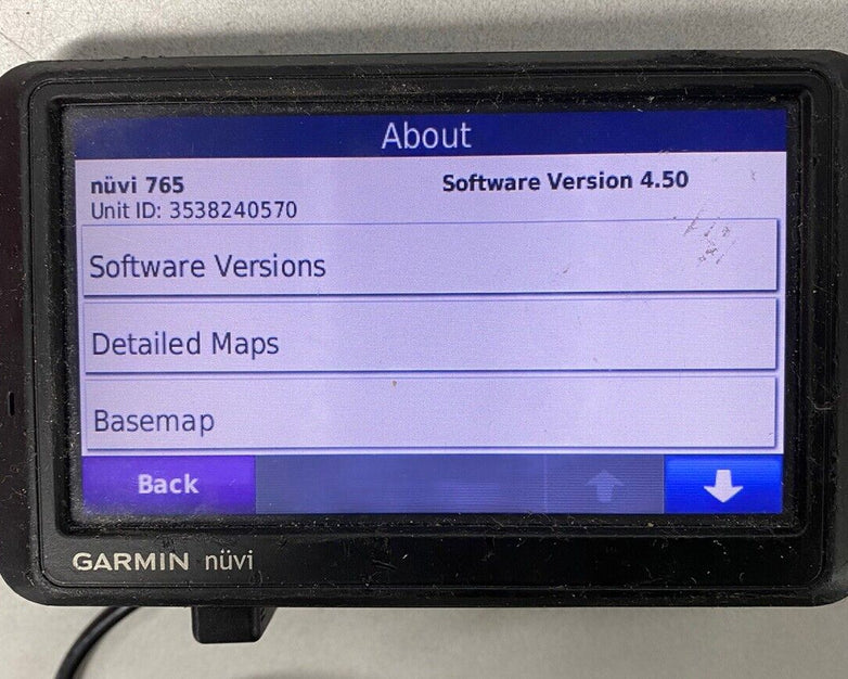 Garmin Nuvi 765 Black 4.3" Touchscreen GPS Navigator + Auto Power + Sandbag Base