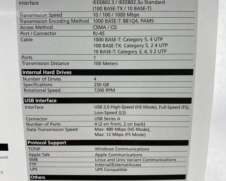 Buffalo HD-H1.0TGL/R5 Network Attached Storage