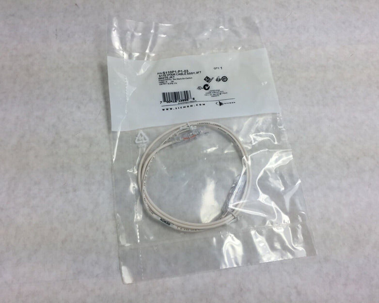 Seimens S110 Cable Assy 3 ft S110P1-P1-03 White