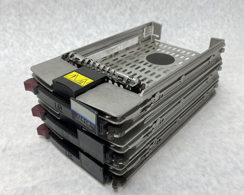 Lot of 3 HP ULTRA3 SCSI Hard Drive Caddy Tray 233349-001 Tray Only