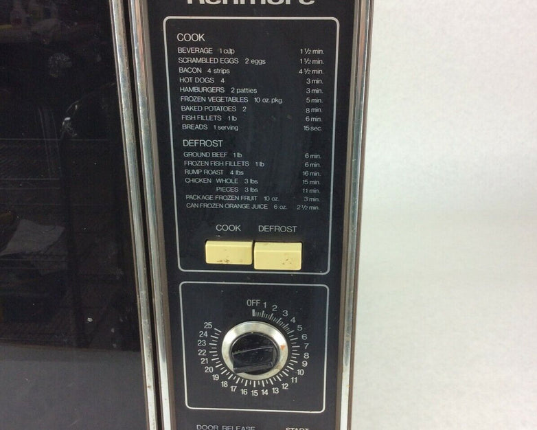 Vintage 1979 Kenmore Sears Microwave Wood Grain Model 564.9938010