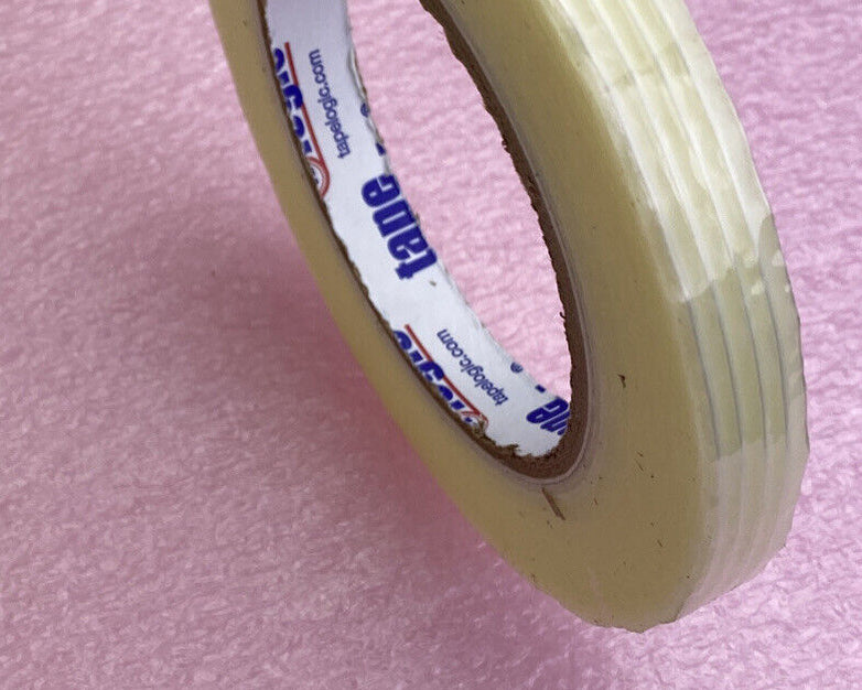 72 rolls tapelogic 1300 semi-clear Filament Tape 1/2" x 60yd or 12mm x 55m