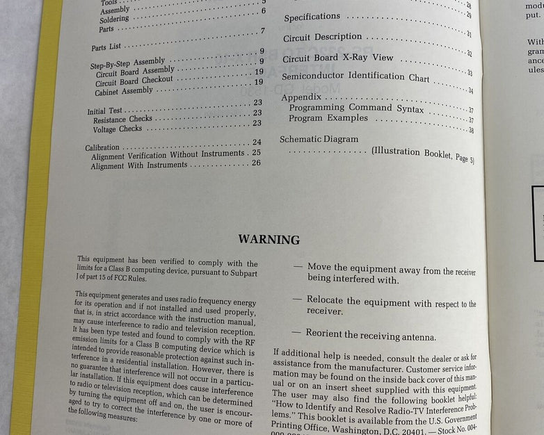Heathkit GD-1530 Manual RS-232C to BSR X-10 Interface 1983 595-2932-01