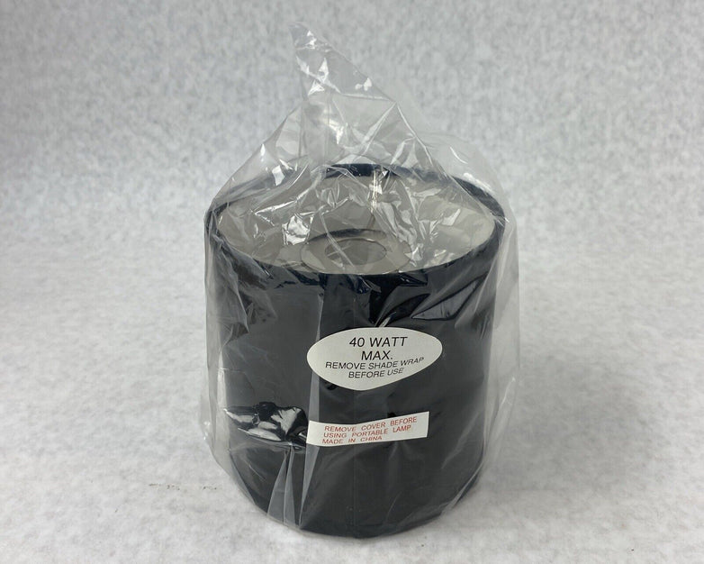 Lot of 12 SL5HB0088 5x5x5 Inch Black Lamp Shade 40 Watt Max