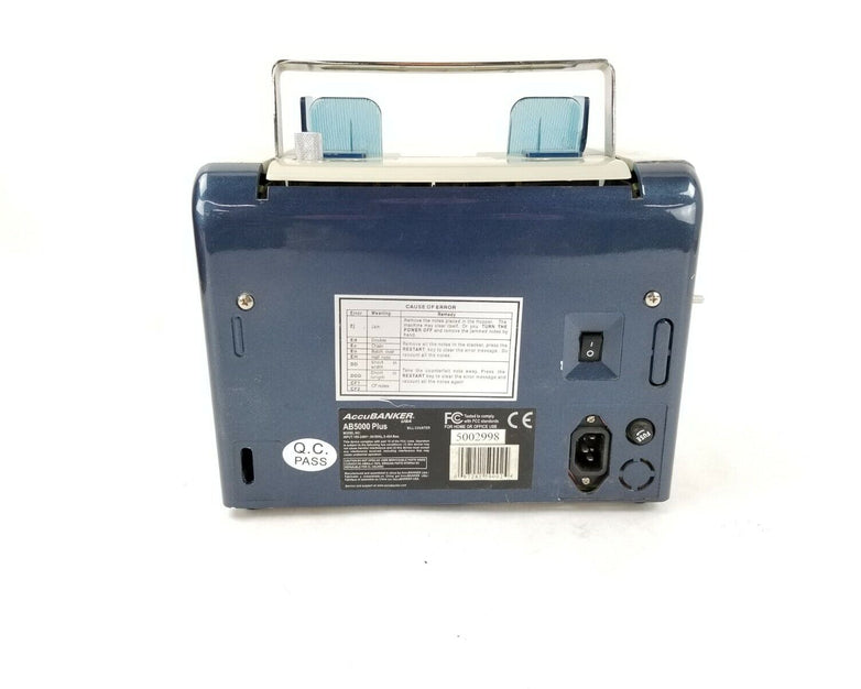 AccuBanker AB5000 Plus Commercial Bill Counter Untested