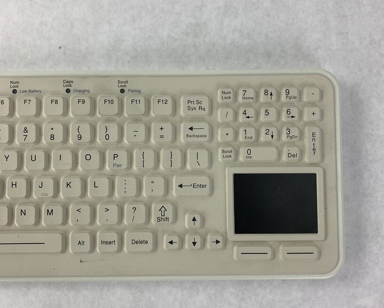 iKey Sk-97-TP Water Resistant USB Industrial Desktop Keyboard White SkinnyBoard