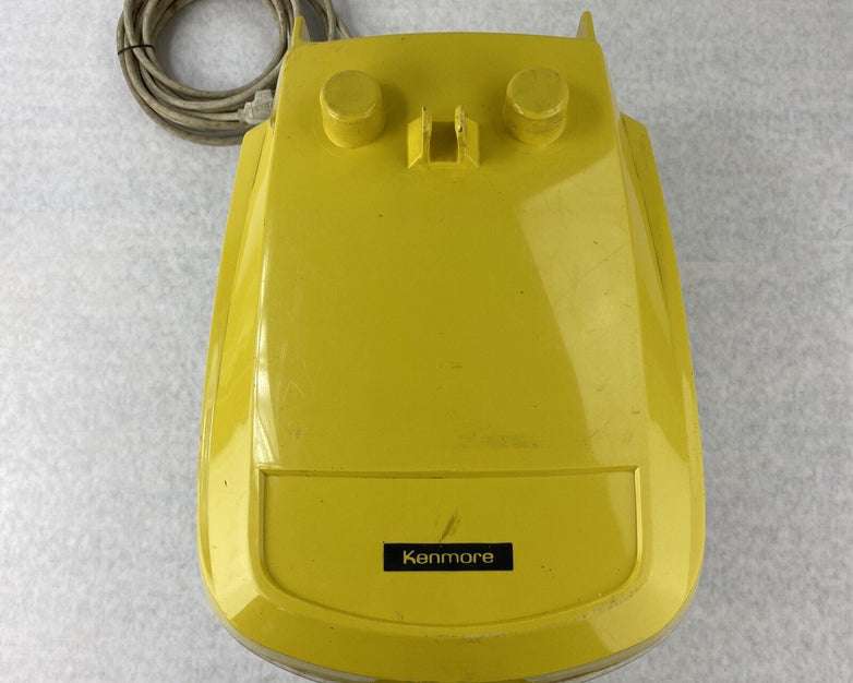 Vintage Kenmore 2627 Canister Vacuum Cleaner Motor 116 w/ Vacuum Hose Yellow
