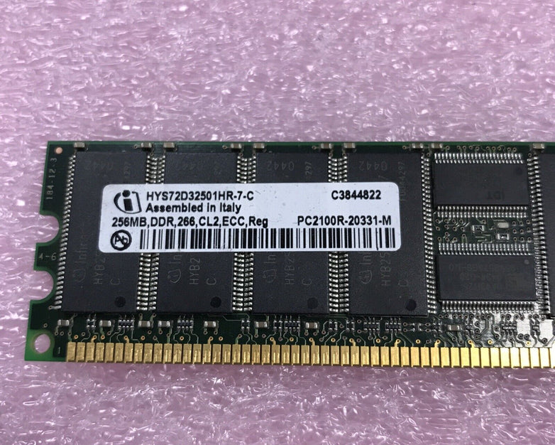 (Lot of 2) 256MB DDR266 CL2 ECC C3844822 HYS72D32501HR-7-C 261583-031