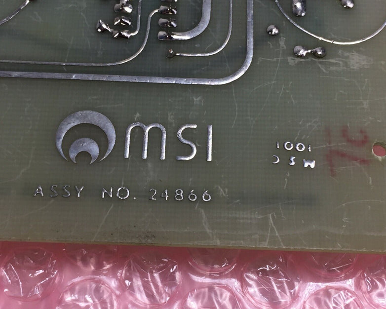 Vintage 1975 MSI Manual Switch Buffers & Logic 24866 Micromedic Card
