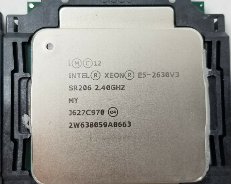Matching Pair Intel Xeon E5-2630 V3 8-Core 2.4GHz SR206 LGA2011-3 Processor CPU