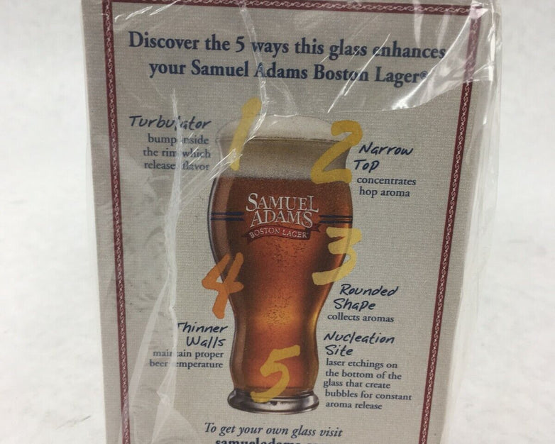 Sam Samuel Adams Beer Coaster Bar Barware Full Sleeve 125 Boston Lager 2010