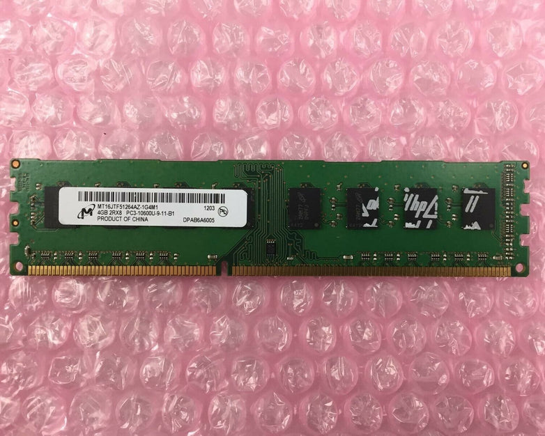 Samsung 4GB 2RX8 PC3-10600U-09-11-B1 MT16JTF5126AZ-G4M1