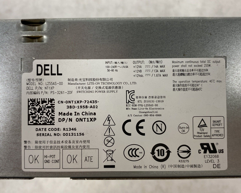 Dell 0NT1XP PSU power Supply for SFF 3020, 7020, and 9020