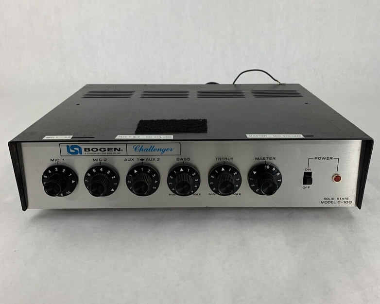 Bogen Model C100 Power Amplifier For Parts and Repair Powers on